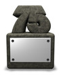 stone number