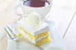 Cake with coffee
