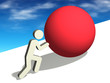 Illustration: Anstrengung Anstrengung