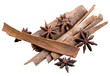 anice and cinnamon macro background