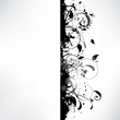 Abstract background with floral elements