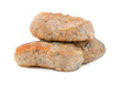Foto: Fried cutlet on a white background Fried cutlet on a white background
