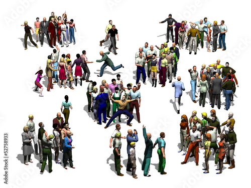 Illustration: groups of people groups of people