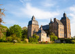 Beautiful summer view of the  castle in Germany ( schloss myllen