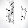 abstract musical background with notes