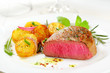 Delicious rare fillet steak