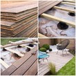 Collage construction d'une terrasse en bois