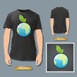 Icon of globe with leaves