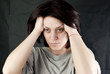 sad abused woman