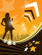 disko parti club retro background