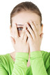 Shy Or Scared Teenage Girl Pee...