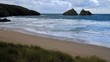 Holywell Bay North Cornwall England UK near Newquay