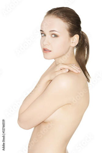 Photo: Beautiful fit topless woman Beautiful fit topless woman