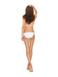 model posing in white bikini