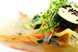 Vegetarian gourmet soup from season vegetables