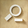 Auszoomen Zoom  Icon Lupe Vintage