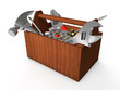Toolbox isolated on white background