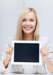 woman with tablet pc