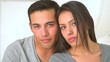Mexican couple looking at camera