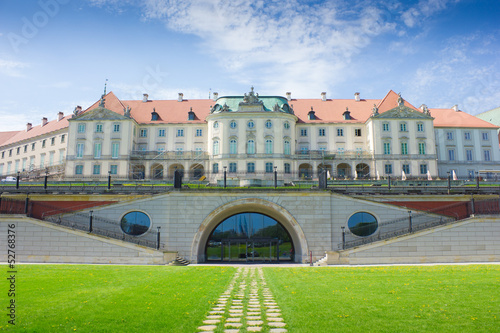 Photo: Warsaw, Poland. Old Town - famous Royal Castle. UNESCO World Her Warsaw, Poland. Old Town - famous Royal Castle. UNESCO World Her
