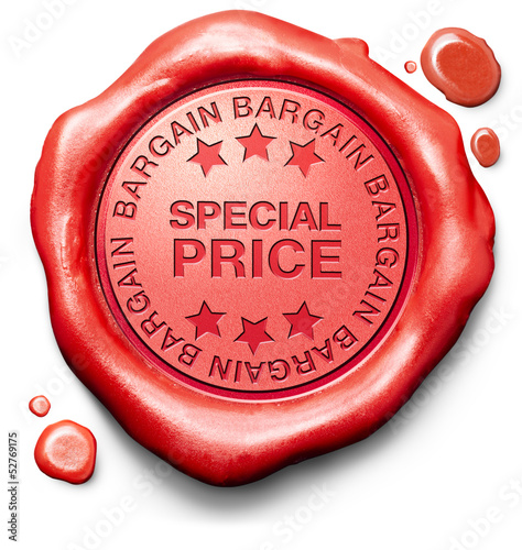 Illustration: special price bargain special price bargain