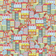 town concept background pattern seamless