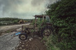 overgrown tractor