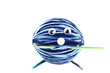 Ball Of Crochet Yarn With Funny Face