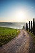 Sunset Tuscany landscape