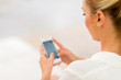Business woman using smart phone