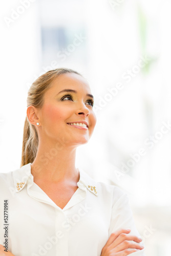 Photo: Pensive business woman Pensive business woman