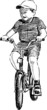 kid on bike