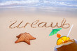  Karibischen Strand und Seestern.