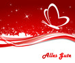 Karte Schmetterling herz alles Gute