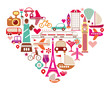Vektor: Travel Heart Travel Heart