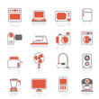 Vektor: household appliances and electronics icons household appliances and electronics icons