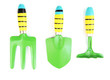 Tools gardener isolated on white