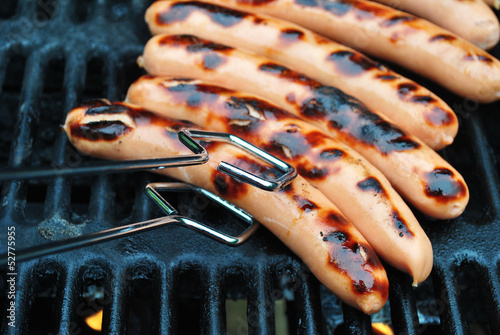 Photo: Grilling Summer Hot Dogs Grilling Summer Hot Dogs