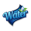 Drinking and Water Label vector