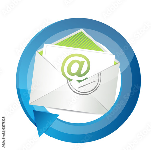 Illustration: email communication cycle illustration email communication cycle illustration