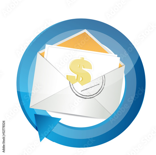 Illustration: dollar currency cycle illustration design dollar currency cycle illustration design