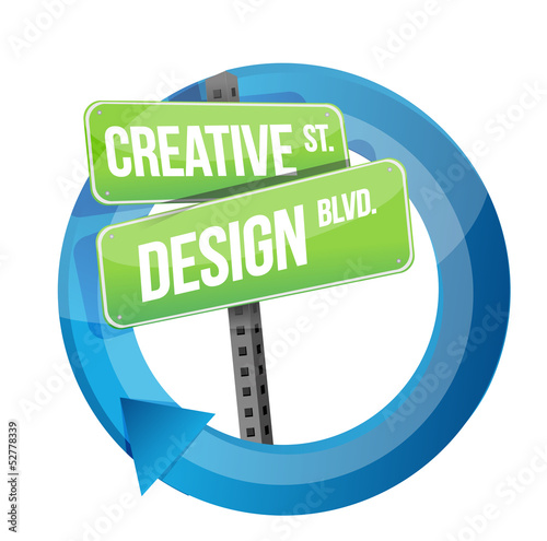 Illustration: creative design road sign cycle illustration creative design road sign cycle illustration