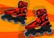 a pair of roller skates