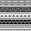 Vector: Aztec tribal seamless pattern with animals Aztec tribal seamless pattern with animals