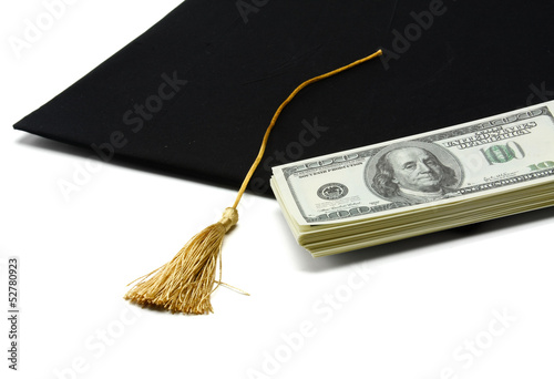 Photo: Education Costs , isolated on white background Education Costs , isolated on white background