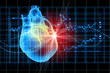 Human heart beats