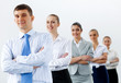 Group Of Business People Stand...
