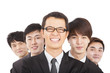 Photo: happy businessman with business team happy businessman with business team
