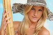 Frau am Strand