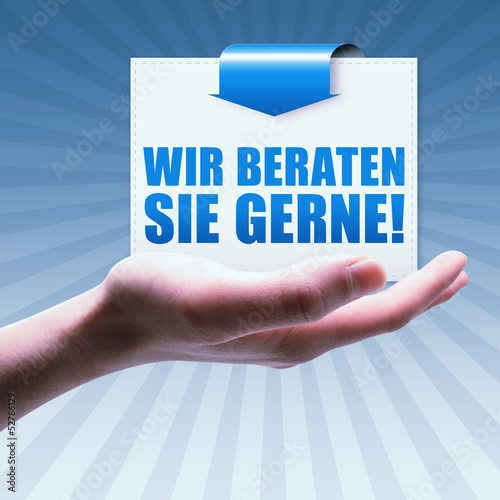 Photo: Wir beraten Sie gerne! Button, Icon Wir beraten Sie gerne! Button, Icon